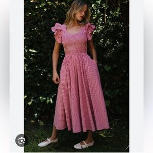 Ivy City Co Hattie Dress in Red Gingham